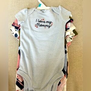 New Carters 6m 5 pack onsies